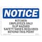 Signmission OSHA, Kitchen Employees Only Slip Hazard Safety, 10in X 7in Rigid Plastic, OS-NS-P-710-L-13903 OS-NS-P-710-L-13903 - alternate 1